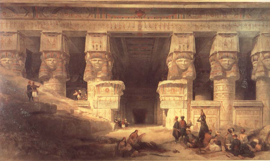 David Roberts The Temple at Dendera